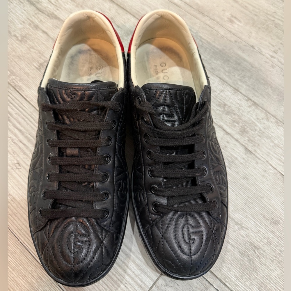 Gucci Black Quilted Men's Sneakers